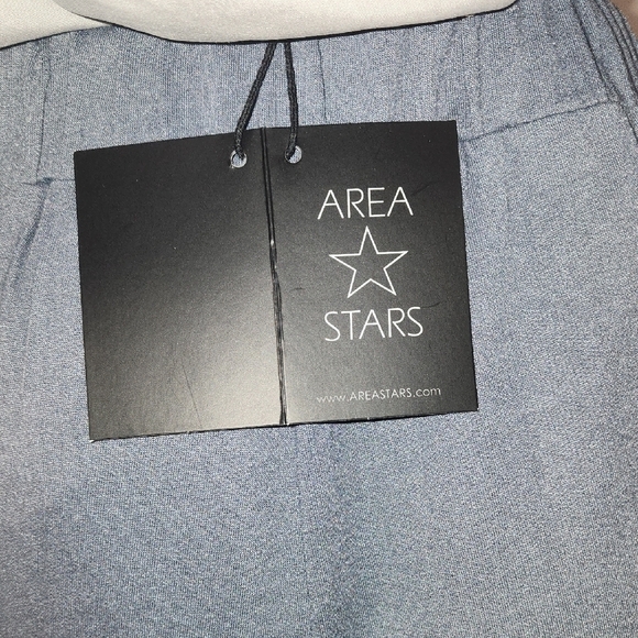 Elegant Slate Blue Wide-Leg Trousers - Picture 6 of 8